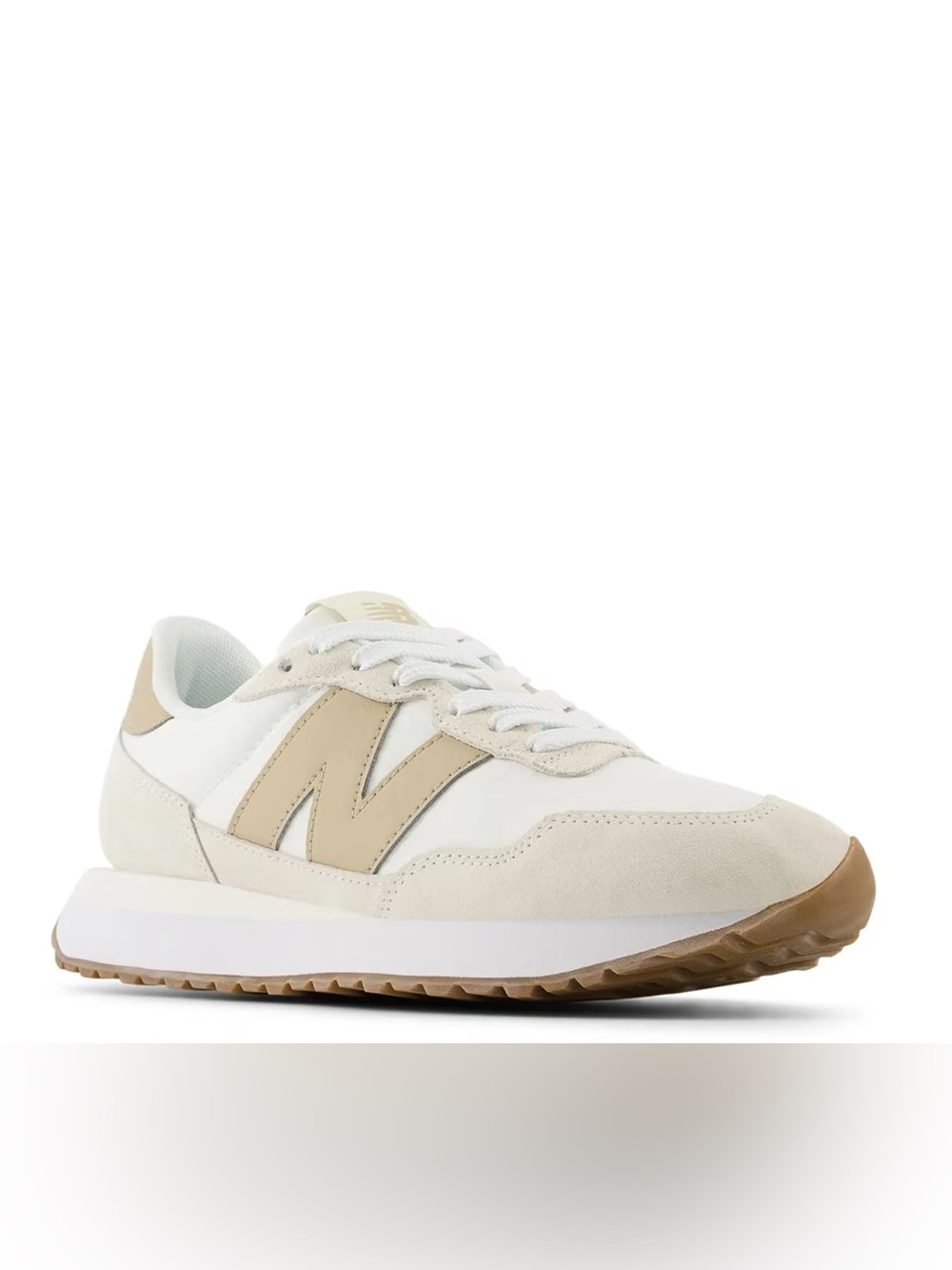 New Balance Women’s 237 White and Beige Sneakers